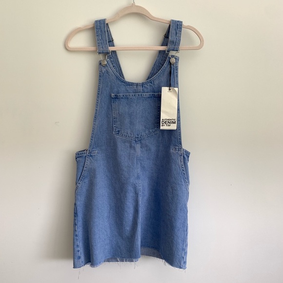 Zara • denim overall dress - Picture 2 of 4